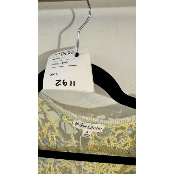 For Love and Lemons  Sophia Floral Crochet Crop Top Size S. 2611 - Picture 4 of 5